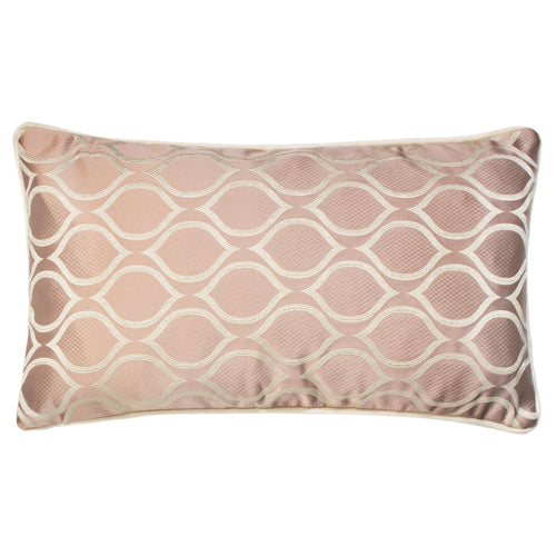 Prestigious Textiles Solitaire Embroidered Rectangular Cushion Cover in Rose