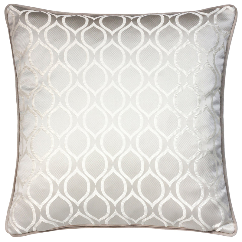 Prestigious Textiles Solitaire Embroidered Cushion Cover in Feather