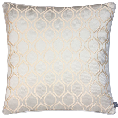 Prestigious Textiles Solitaire Embroidered Cushion Cover in Pumice