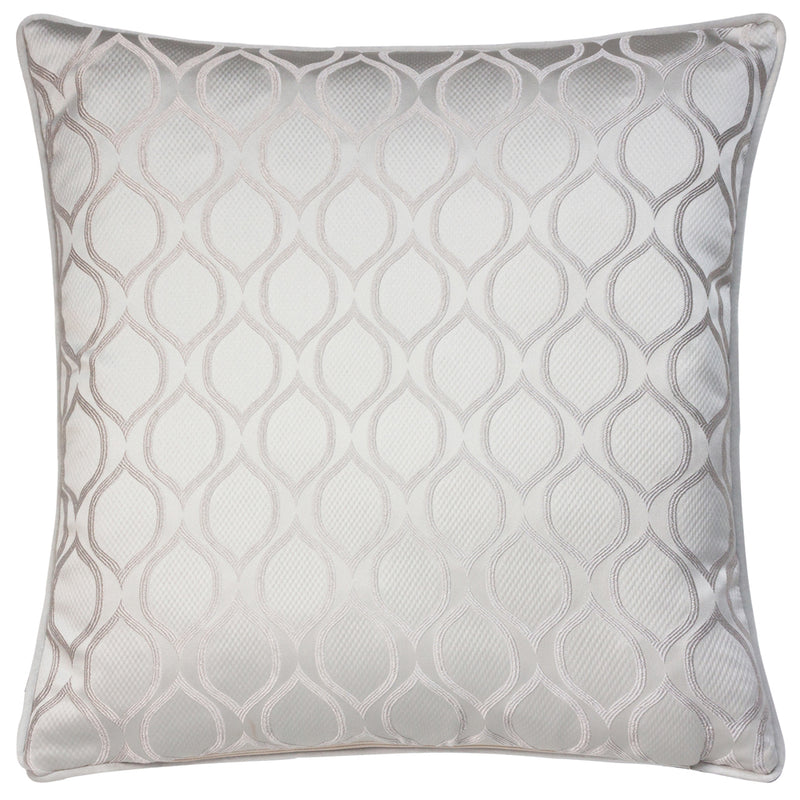 Prestigious Textiles Solitaire Embroidered Cushion Cover in Sterling 