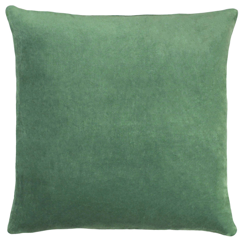 furn. Solo Velvet Cushion Cover in Eucalyptus