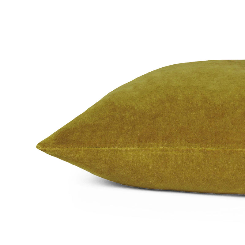 furn. Solo Velvet Cushion Cover in Olive