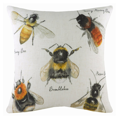 Evans Lichfield Species Bee Cushion Cover in Yellow