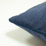 Stella Embossed Texture Cushion Navy