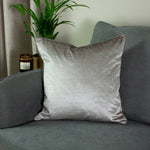 Paoletti Stella Embossed Texture Cushion Cover in Silver