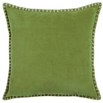 Additions Stitch Embroidered Cushion Cover in Grass
