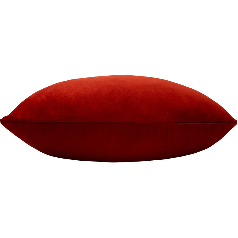 Paoletti Sunningdale Velvet Rectangular Cushion Cover in Flame