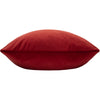 Paoletti Sunningdale Velvet Square Cushion Cover in Flame