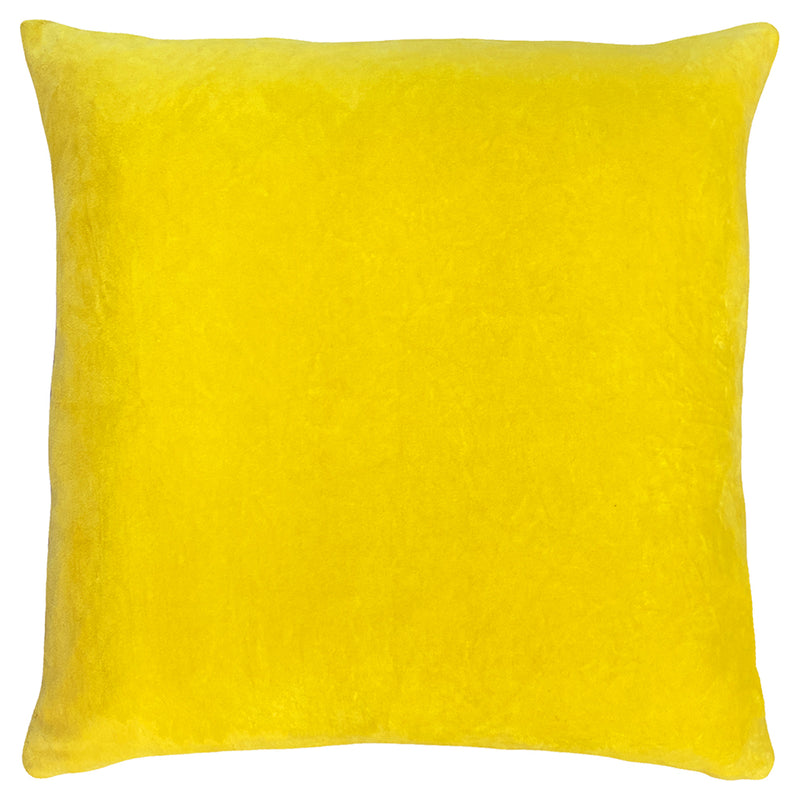 furn. Tanda Velvet Cushion Cover in Lemon/Lilac