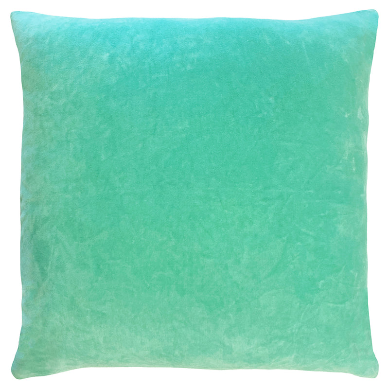 furn. Tanda Velvet Cushion Cover in Mint/Pink