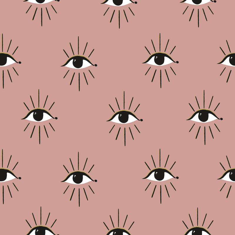 Theia Abstract Eye Duvet Cover Set Blush