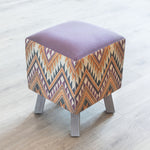 Voyage Maison Toby Square Footstool in Sandoval Sierra