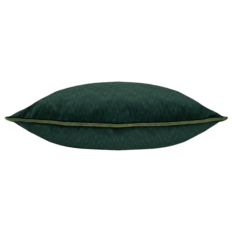 Paoletti Torto Rectangular Opulent Velvet Cushion Cover in Emerald/Moss