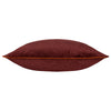 Paoletti Torto Rectangular Opulent Velvet Cushion Cover in Red/Russet
