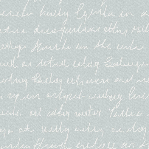 Voyage Maison Typographera 1.4m Wide Width Wallpaper in Duck Egg