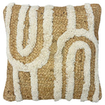 furn. Unio Tufted Jute Cushion Cover in Natural