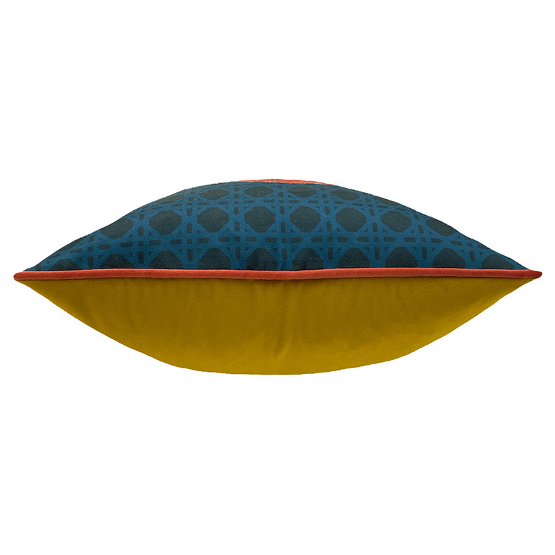 furn. Untamed Cheetah Cushion Cover in Blue