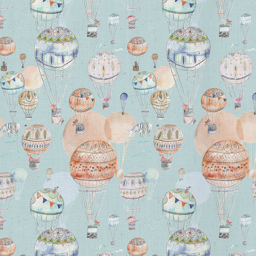 Voyage Maison Upandaway Printed Cotton Fabric in Cloud