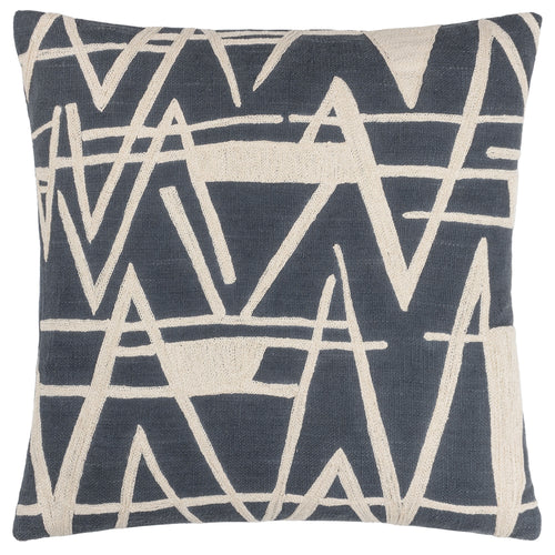 Hoem Vannes Embroidered Cushion Cover in Dusk