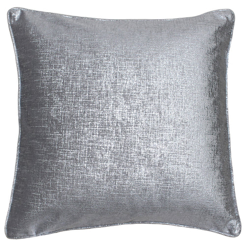 Paoletti Venus Metallic Cushion Cover in Silver