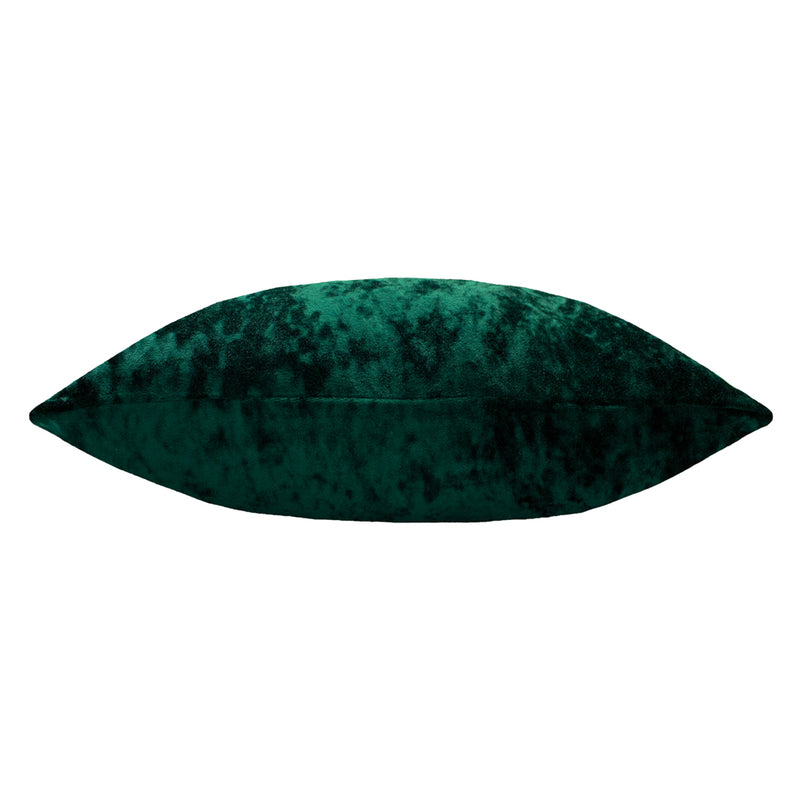 Paoletti Verona Crushed Velvet Cushion Cover in Emerald