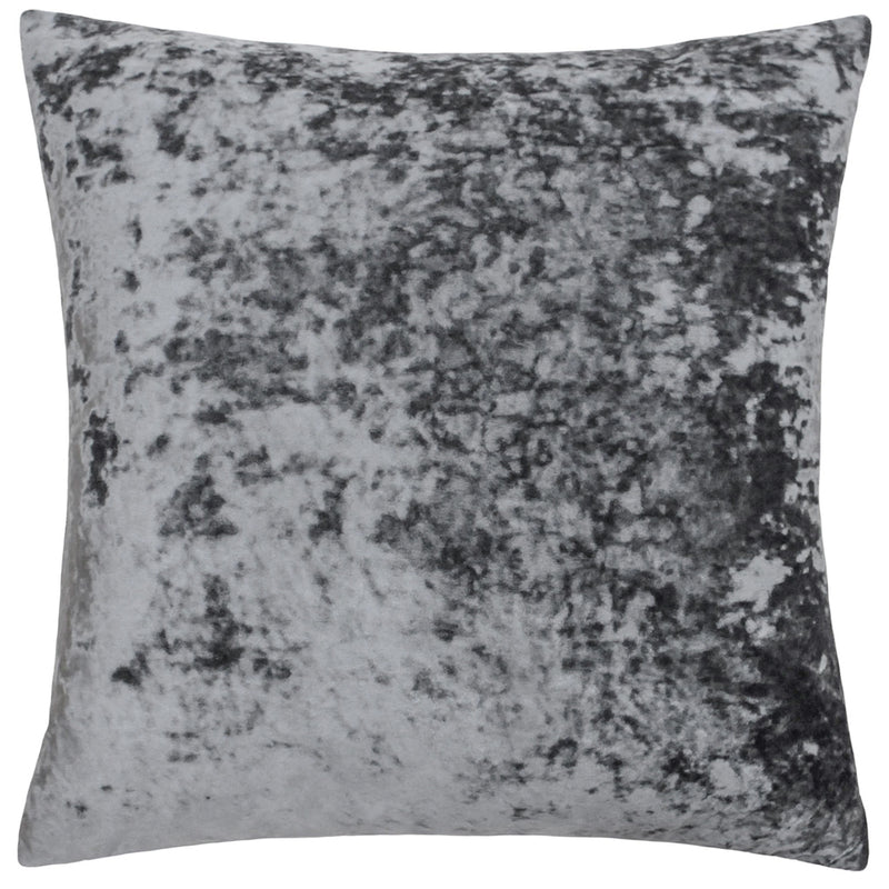 Paoletti Verona Crushed Velvet Cushion Cover in Pewter