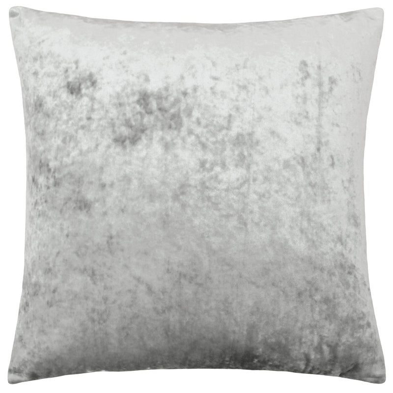 Paoletti Verona Crushed Velvet Cushion Cover in Silver