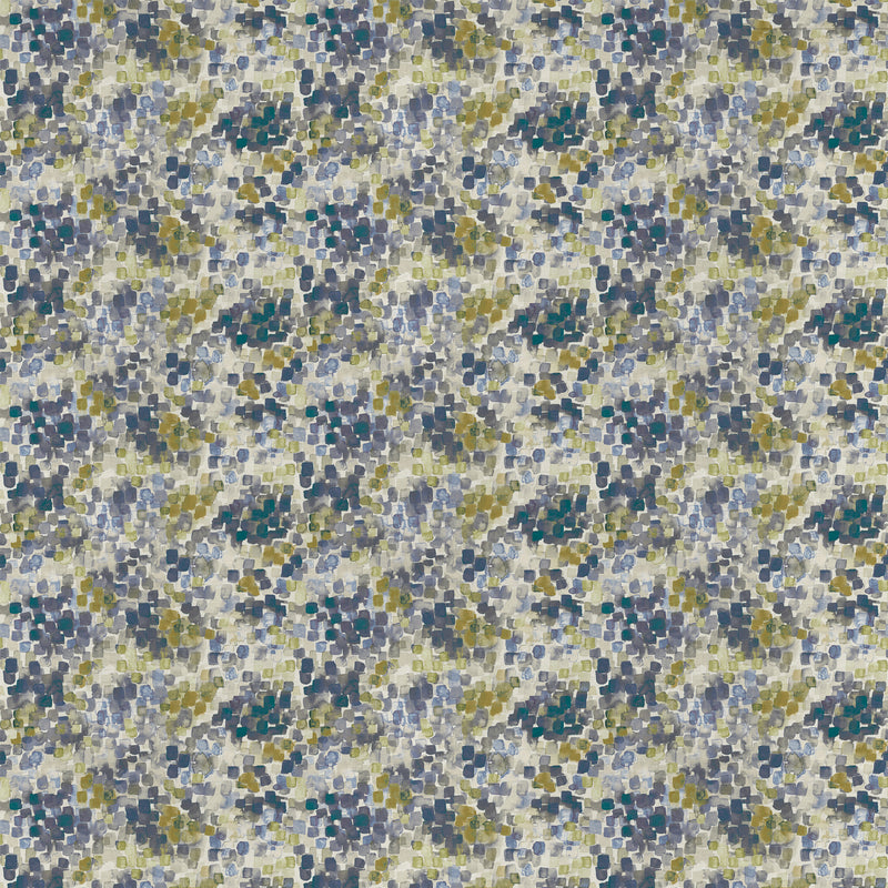 Voyage Maison Vicente Printed Satin Fabric in Bluebell