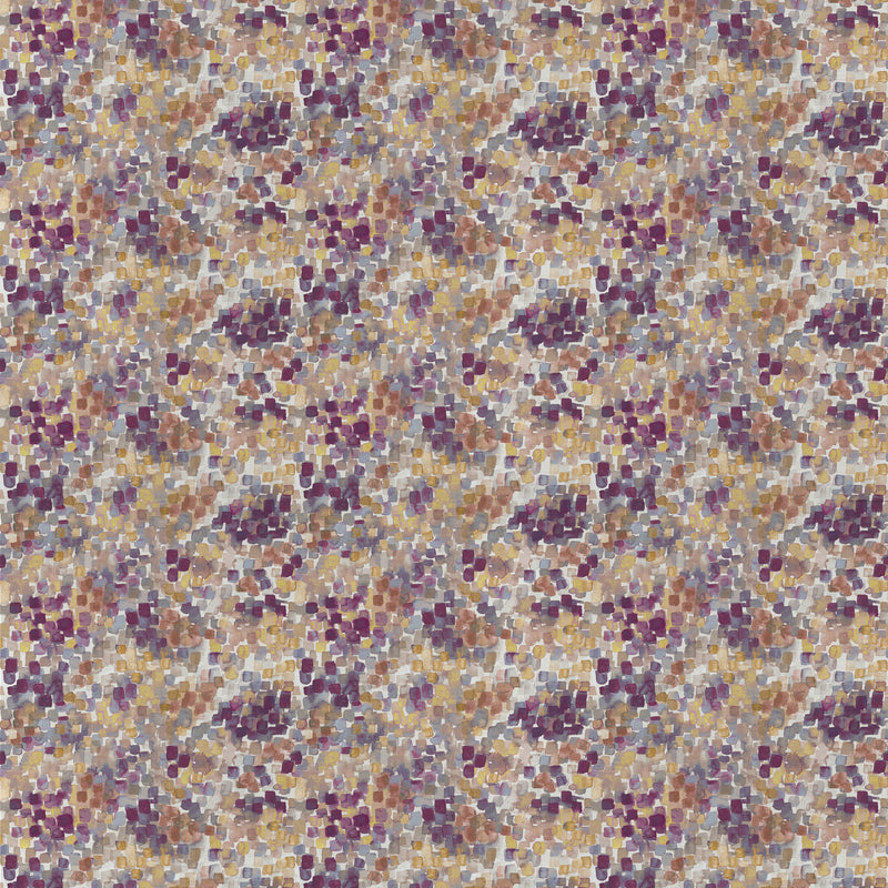 Voyage Maison Vicente Printed Satin Fabric in Elderberry