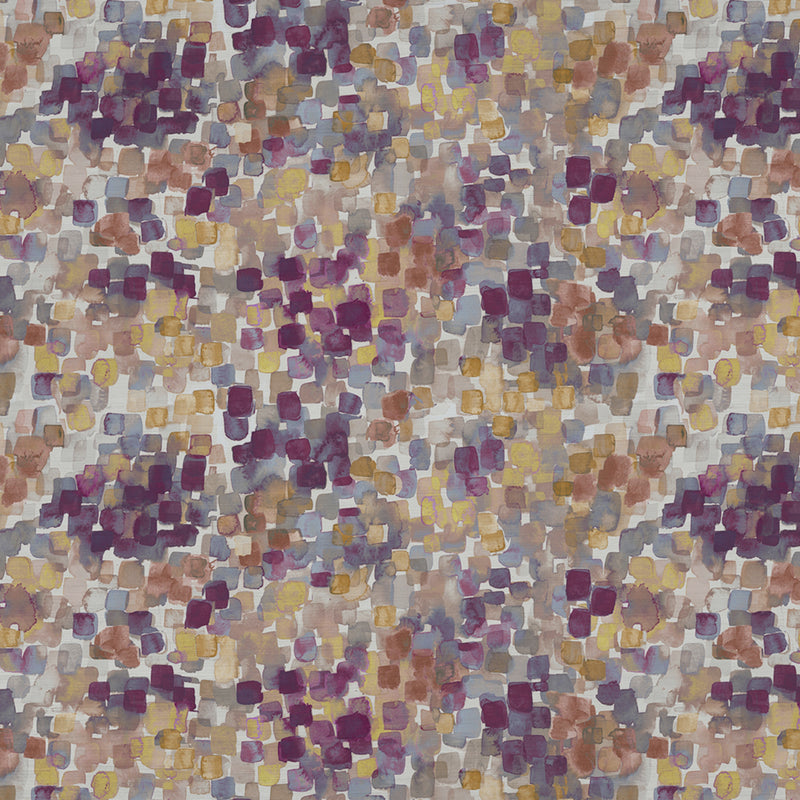 Voyage Maison Vicente Printed Satin Fabric in Elderberry