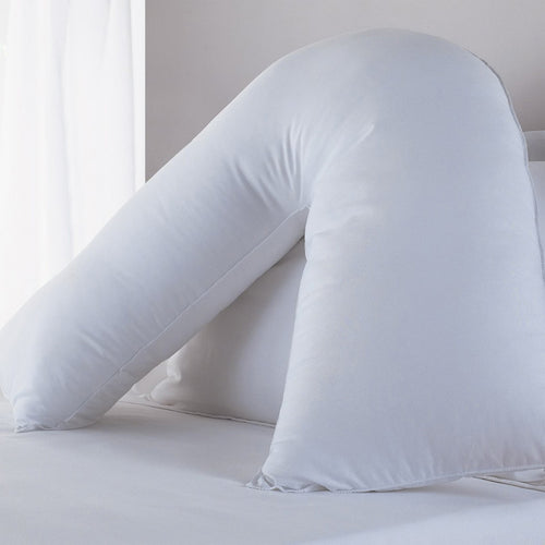Essentials V-Shaped Pillow in White