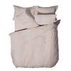 Yard Waffle Textured 100% Cotton Duvet Cover Set in Blush