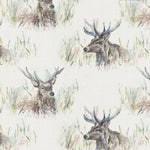 Voyage Maison Wallace Stag Printed Oil Cloth Fabric (By The Metre) in Natural