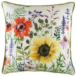 Wild Flowers Emma Square Cushion Multicolour