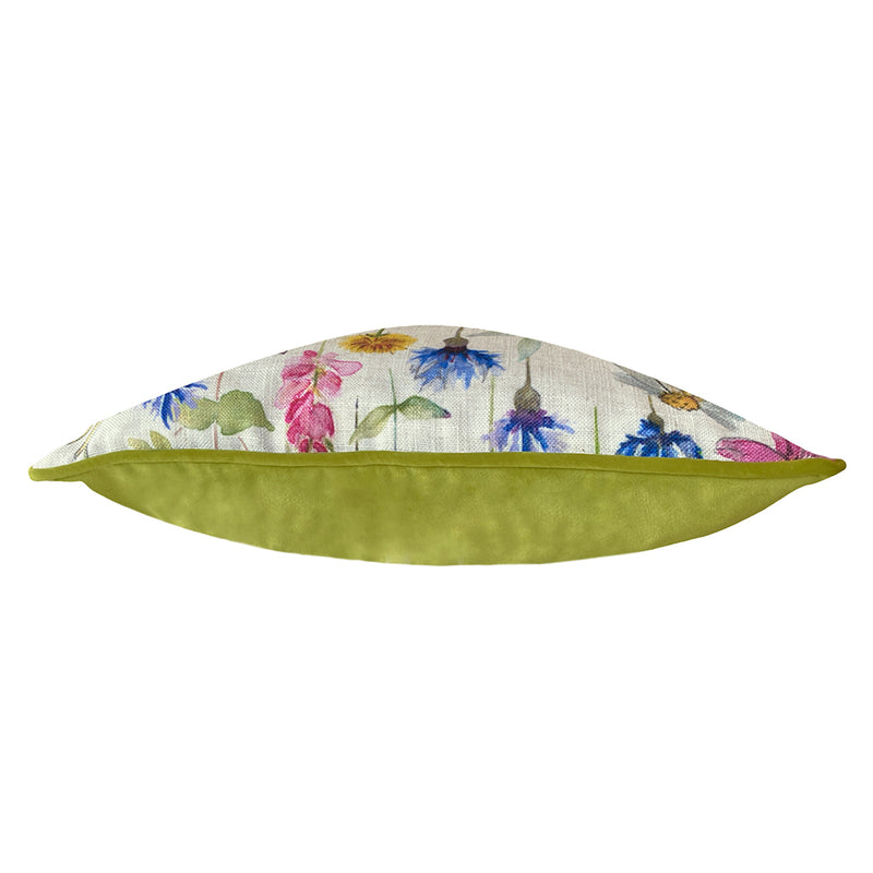 Evans Lichfield Wild Flowers Sophia Square Cushion Cover in Multicolour