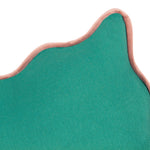 heya home Wiggle Velvet Reversible Ready Filled Cushion in Green/Pink