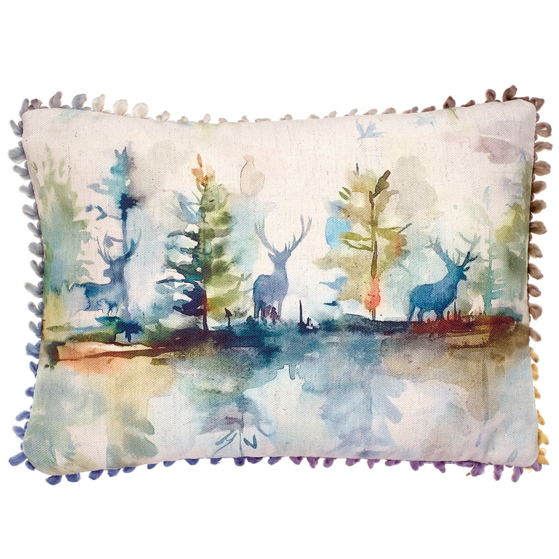 Voyage Maison Wilderness Small Printed Cushion Cover in Topaz