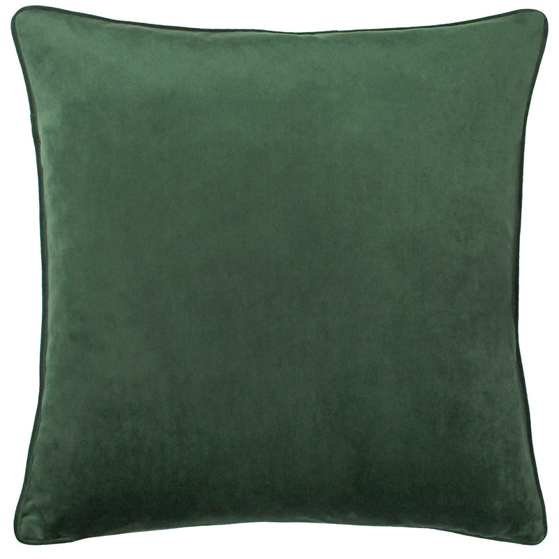 furn. Wisteria Printed Velvet Cushion Cover in Emerald