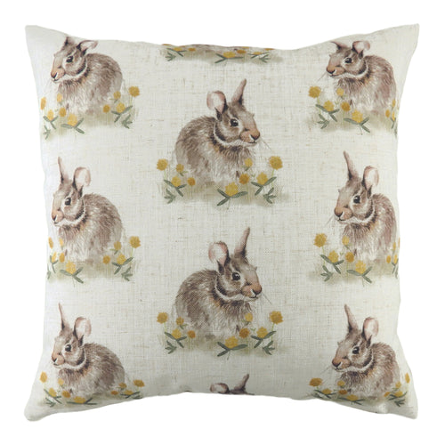 Evans Lichfield Woodland Hare Repeat Cushion Cover in Taupe