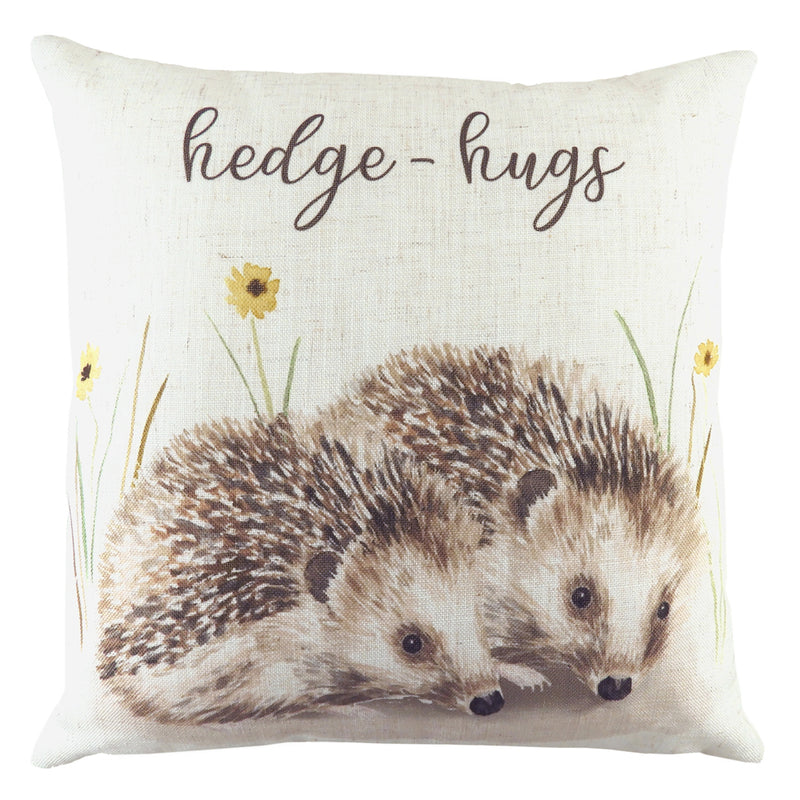 Evans Lichfield Woodland Hedge-Hugs Cushion Cover in Sand