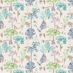 Voyage Maison Woodland Adventures Printed Cotton Fabric in Oat