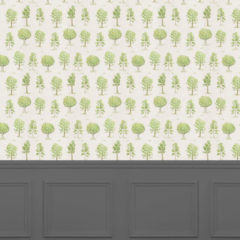 Voyage Maison Woodland 1.4m Wide Width Wallpaper in Linen