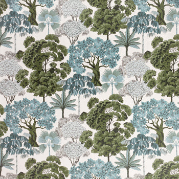 Woodlands Fabric (By The Metre) Green