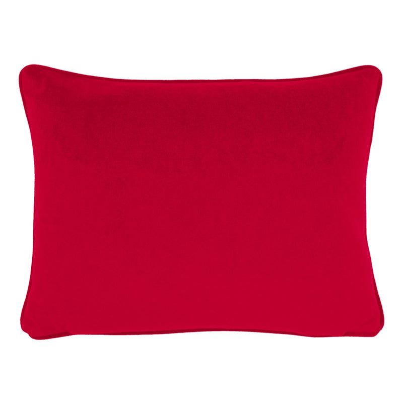 Evans Lichfield Xmas Robins Rectangular Cushion Cover in Ruby