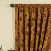 Paoletti Zurich Floral Jacquard Pencil Pleat Curtains in Gold