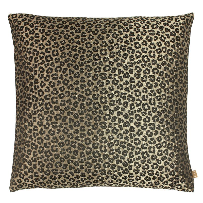 Amur Leopard Jacquard Cushion Bronze