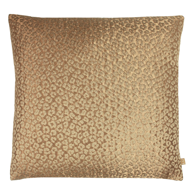 Amur Leopard Jacquard Cushion Clay