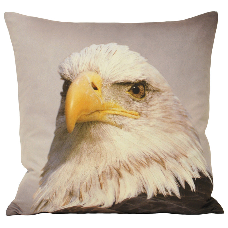 Animal Eagle Cushion Grey