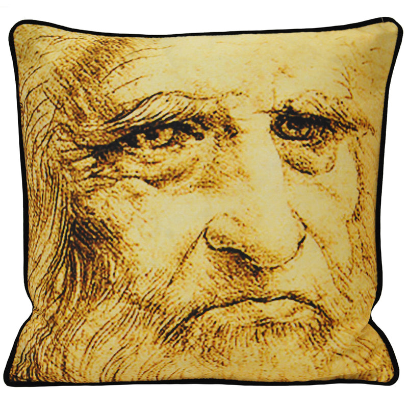 Leonardo Self Portrait Cushion Multi