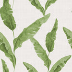 Plantain Botanical Duvet Cover Set Natural/Green